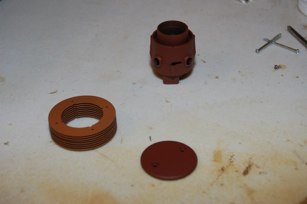 Parts got a brown base coat from the to remaining cans I had on the bench.