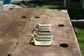 Brass mud skirts from scratch! These were soldered together.