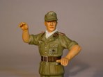 To represent this as a Tiger from the North African campaign, I needed the extra (K) sprue that Tamiya includes in the static version of this kit. The K sprue includes a DAK commander figure, alternate mantlet, and modified air filters.