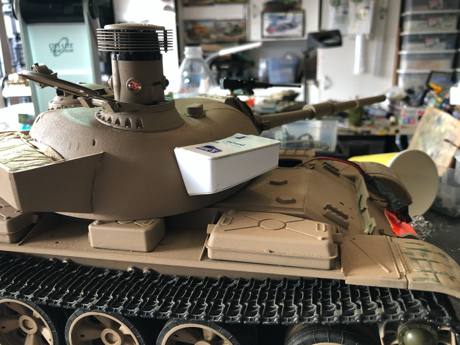 During the reference portion of this build I found some of these boxes were added just to break up the outline of the tank.