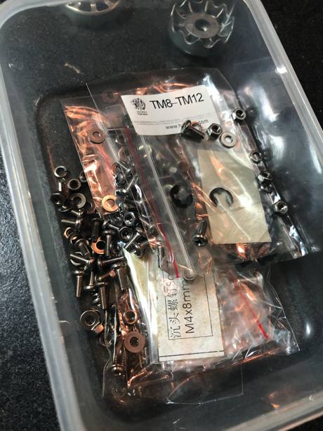 There is a lot of hardware to sort through but all seems to be here!